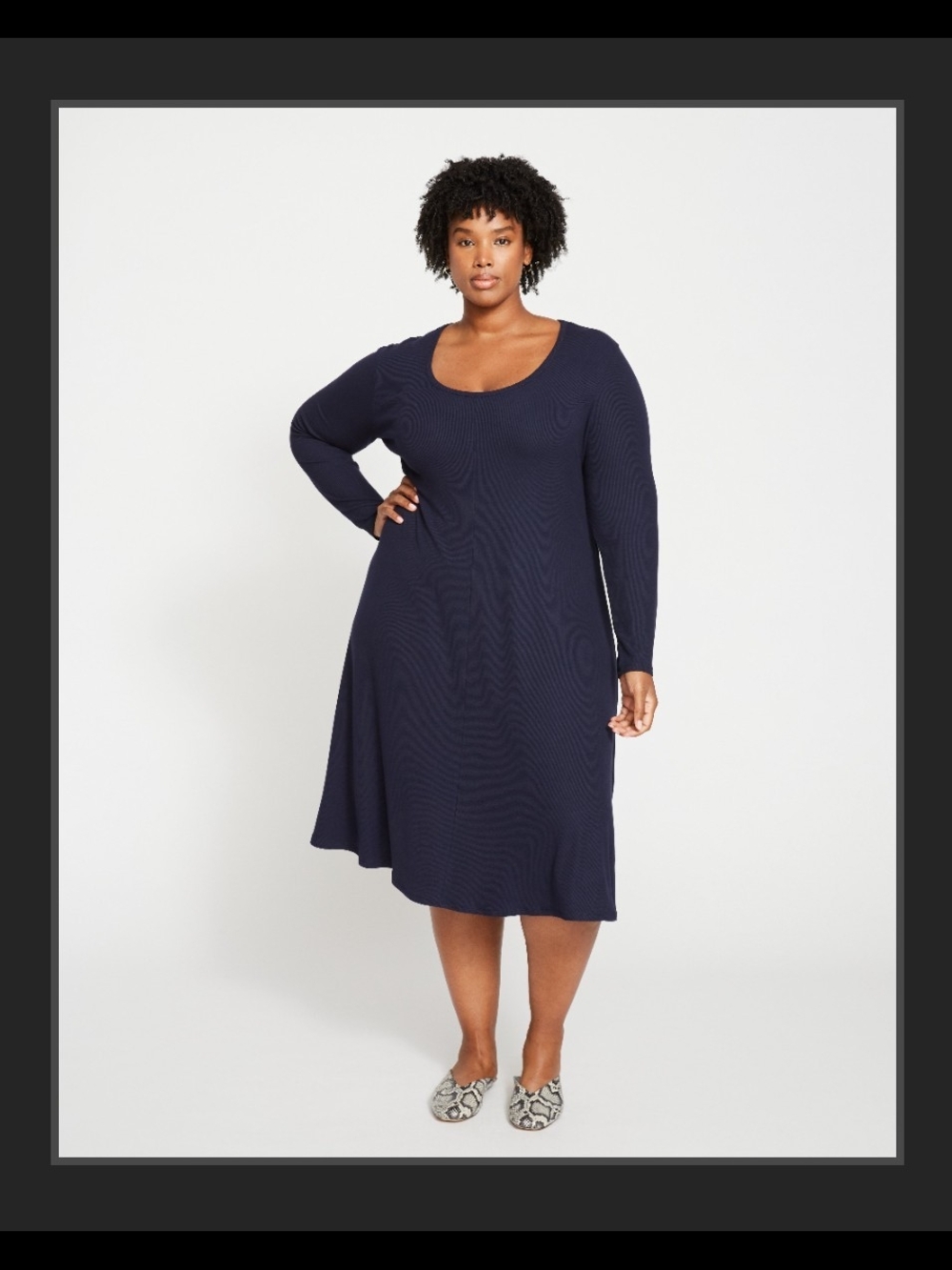 Universal Standard Rib Form Portrait Dress